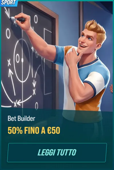Golisimoit bonus 18 sport bet builder 50pct fino a eur50 leggi tutto