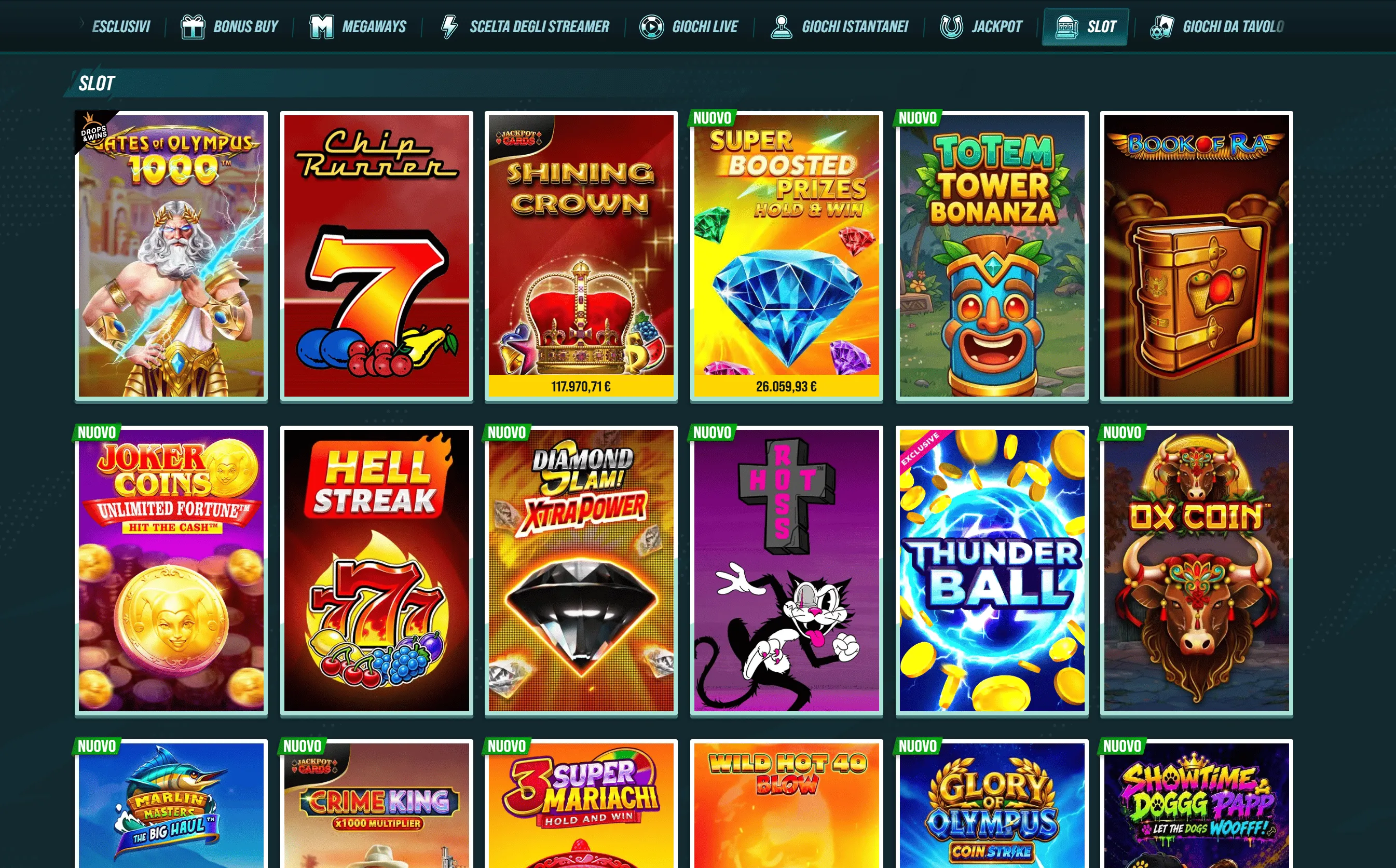 Slot e giochi Golisimo Casino